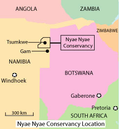Nyae Nyae Conservancy location