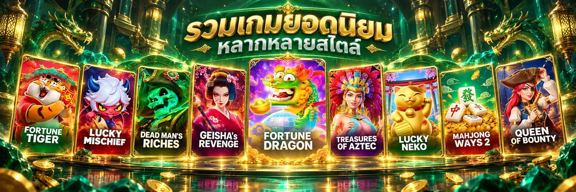 รวมเกมสล็อต PG ที่ได้รับความนิยมสูงสุดจากหลายค่าย